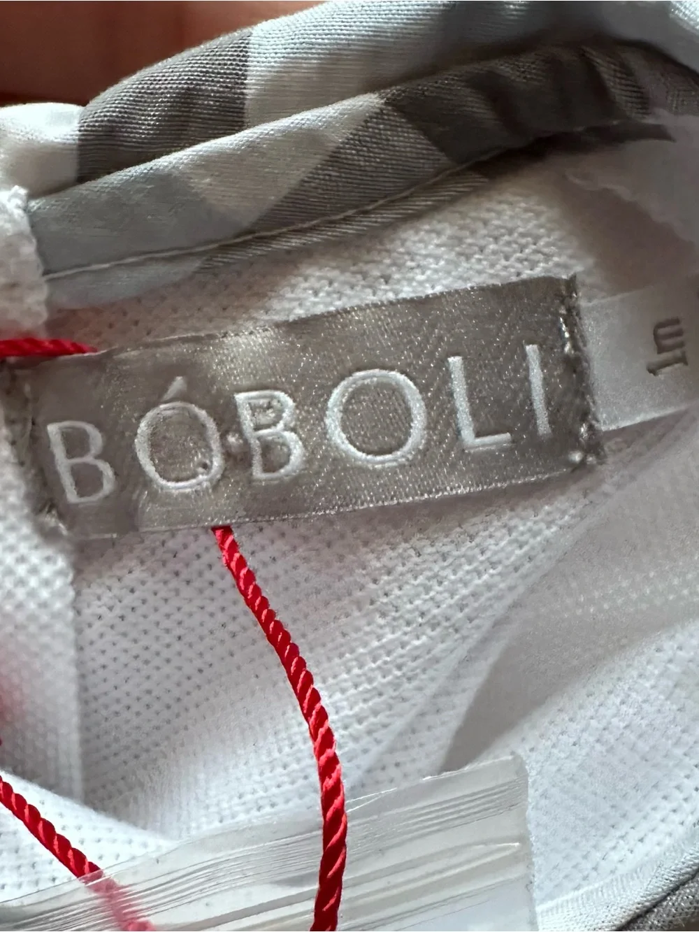 Boboli Baby Boy 2pc Outfit NB Collared Shirt & Bloomers Plaid Dog I’m All Ears